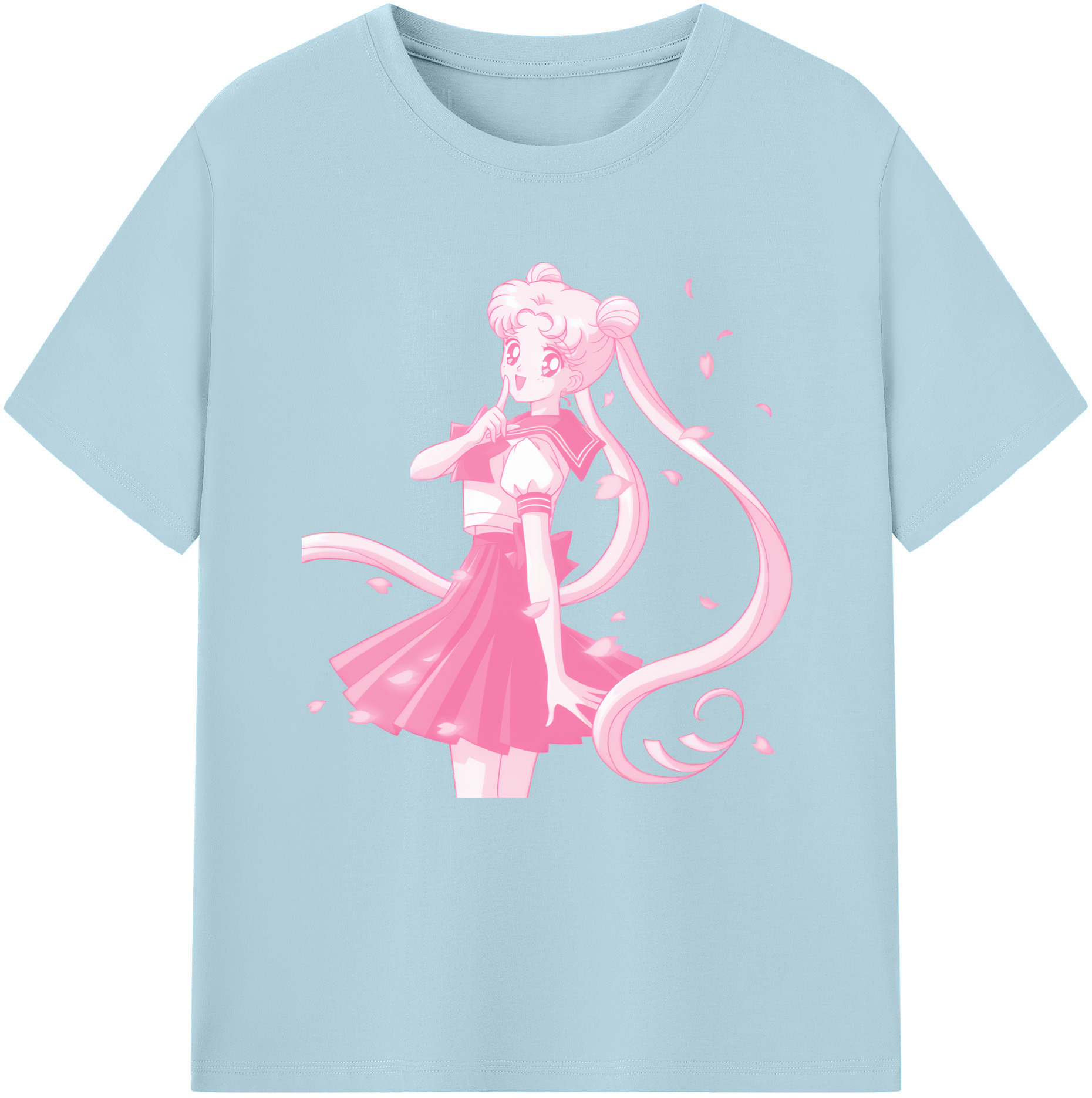 （画像用） 美少女戦士セーラームーン 愛野 美奈子 あいの みなこ Sailor Moon Aino Minako 綿100％半袖Tシャツ（フロントプリント）